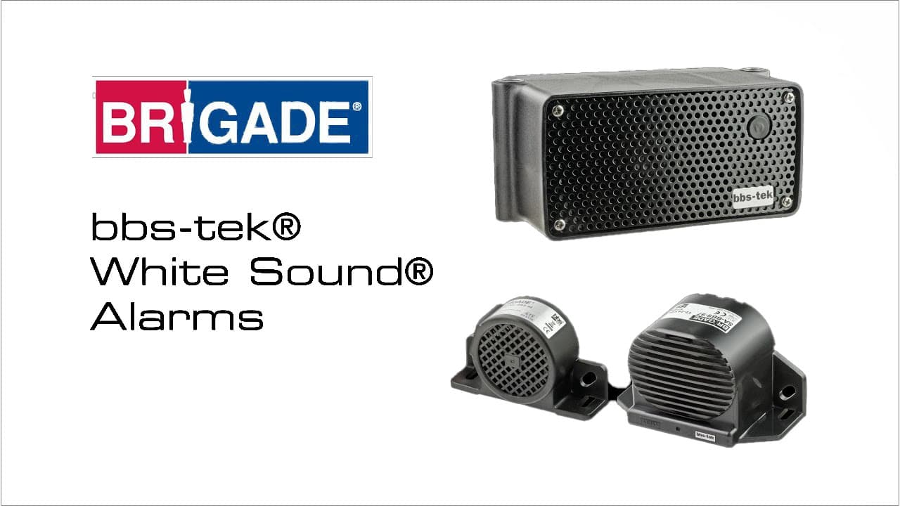 Brigade Electronics white sound backup alarms GFGM Marketing